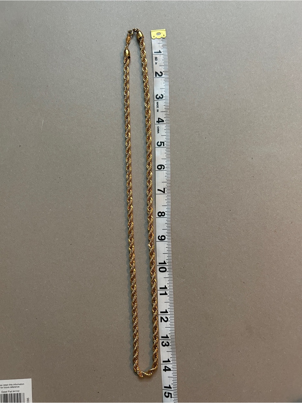 Napier Gold Rope Chain Necklace - Picture 2 of 3